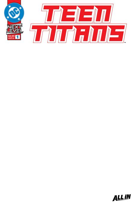 Teen Titans #1 E Blank Variant (09/02/2026) Dc