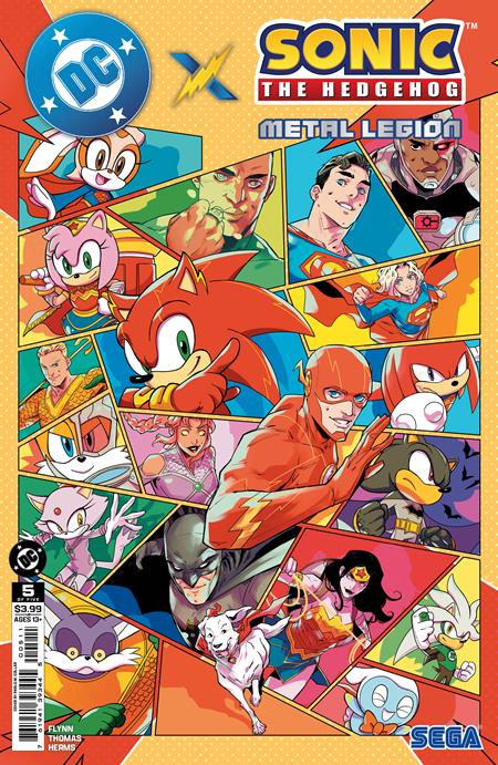 Dc X Sonic The Hedgehog Metal Legion #5 (Of 5) A Pablo M Collar (09/16/2026) Dc
