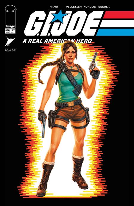 Gi Joe A Real American Hero #330 3rd Print A Chris Mooneyham Lara Croft Tomb Raider Action Figure (09/09/2026) Image