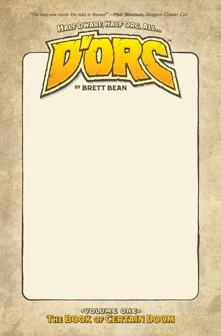 Dorc Tp Vol 01 2nd Print Direct Market Exclusive Blank Sketch Variant (10/14/2026) Image