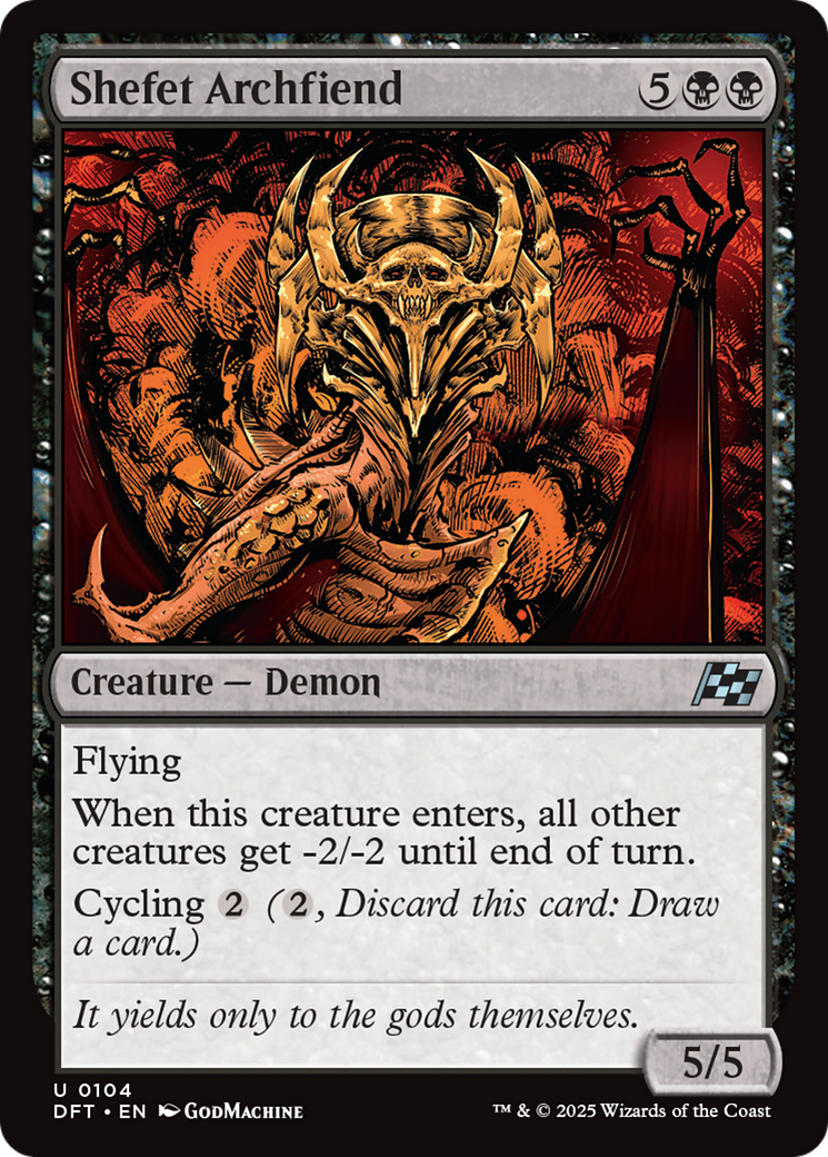Shefet Archfiend (DFT-104) - Aetherdrift - Golden Apple Comics
