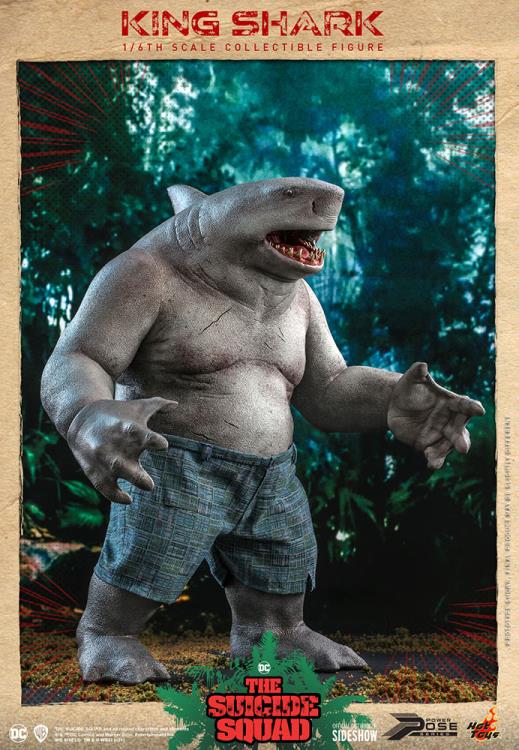 Suicide Squad King Shark Hot Toys 1:6 Action Figure DC Sideshow NIB