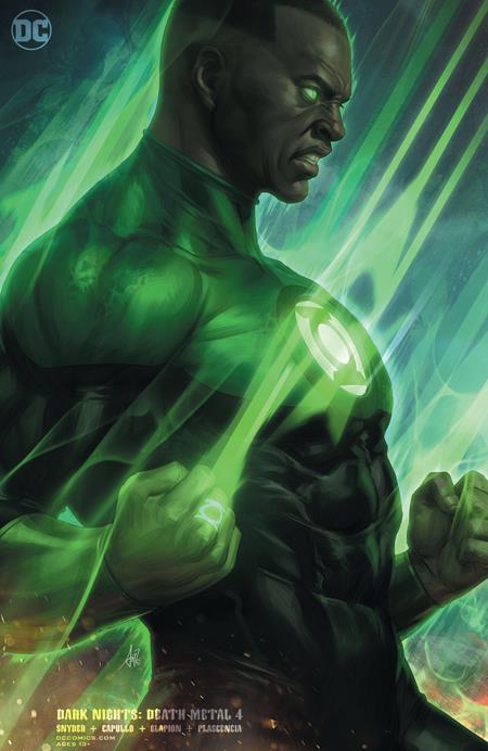Dark Nights Death Metal #4 (Of 7) D DC 2020 NM Stanley Artgerm Lau Green Lantern John Stewart Variant - Golden Apple Comics