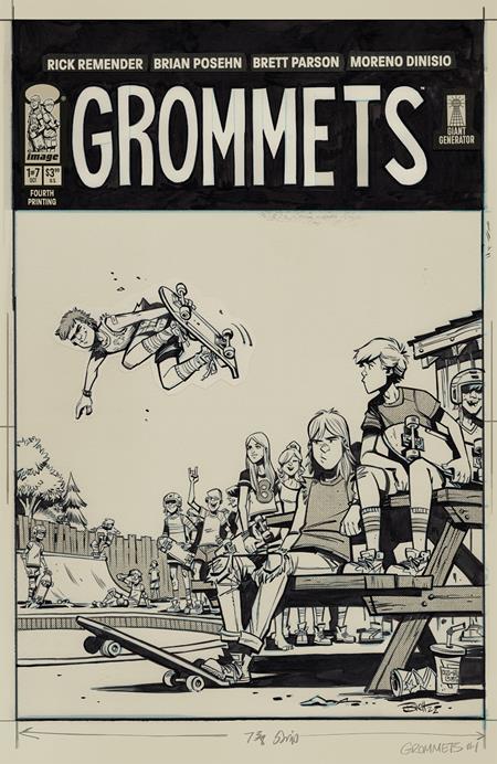 Grommets #1 (Of 7) 4th Print Brett Parson BW Variant (10/02/2024) Image