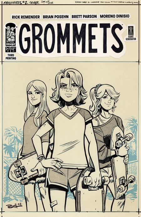 Grommets #2 (Of 7) 3rd Print Brett Parson BW Variant (10/02/2024) Image