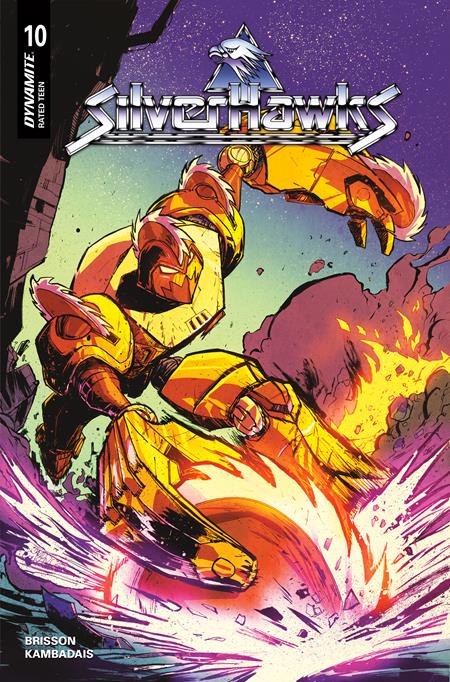Silverhawks #10 G 1:10 David Cousens Battle Damage Original Variant (10/29/2025) Dynamite - Golden Apple Comics