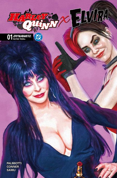 Harley Quinn X Elvira #1 Y 1:10 Mark Spears Pink Variant (10/08/2025) Dynamite