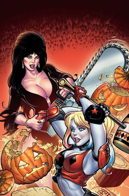 Harley Quinn X Elvira #1 ZB 1:15 Chad Hardin Foil Virgin Variant (10/08/2025) Dynamite - Golden Apple Comics