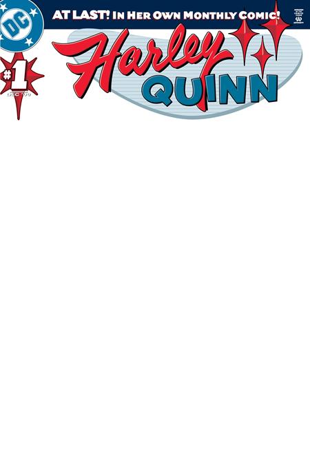 Harley Quinn #1 Facsimile Edition B Blank Variant (10/28/2026) Dc
