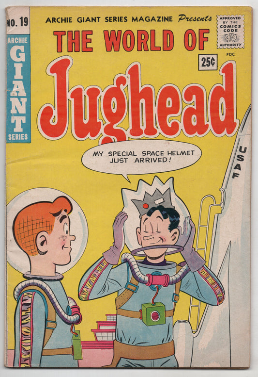 Archie Giant Series 19 1962 VG World Of Jughead USAF Astronaut Spaceship Aliens