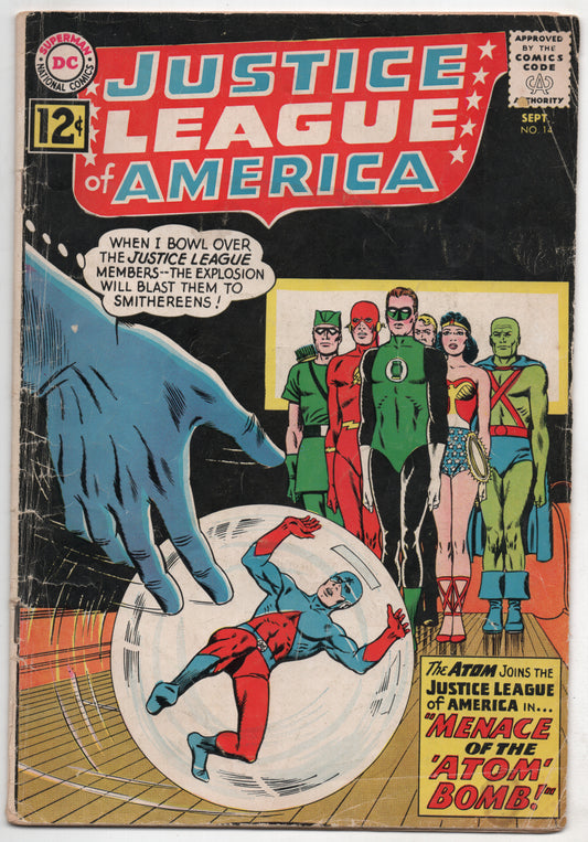 Justice League Of America 14 DC 1962 VG Flash Green Lantern Arrow Wonder Woman