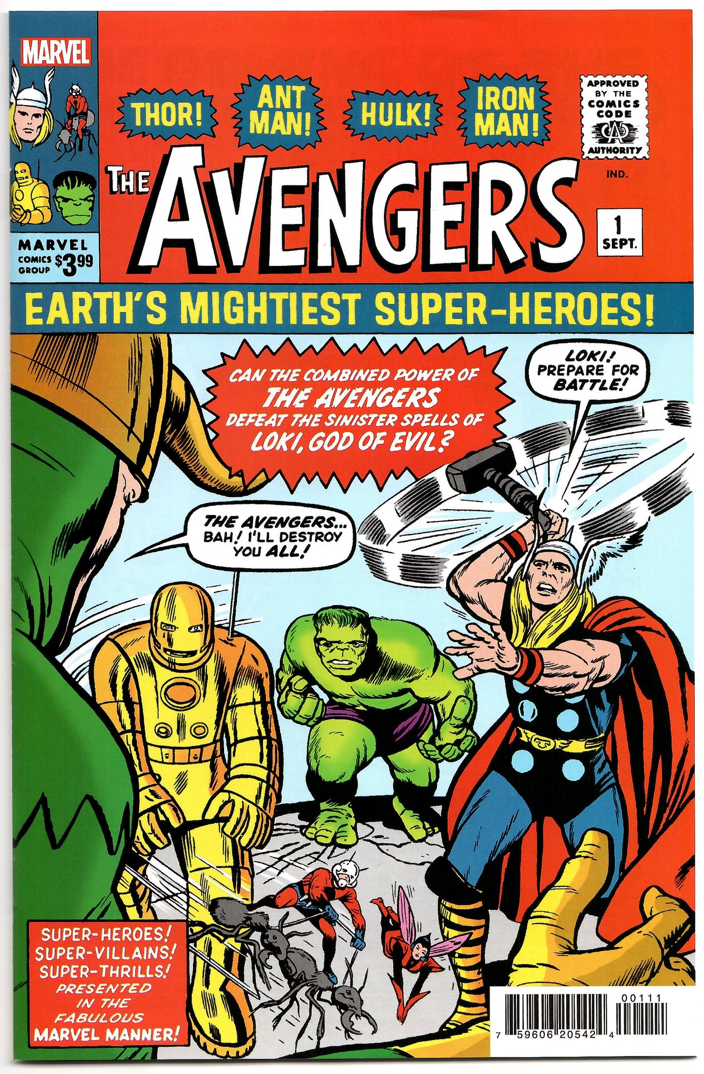 Avengers #1 Facsimile Edition 1963 (05/17/2023) Marvel
