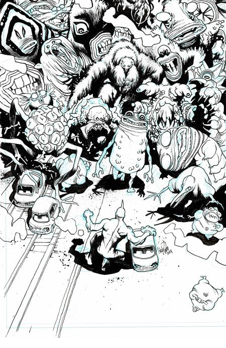 Ultramega By James Harren #7 (Of 8) D 1:25 James Harren B&W Variant (11/20/2024) Image