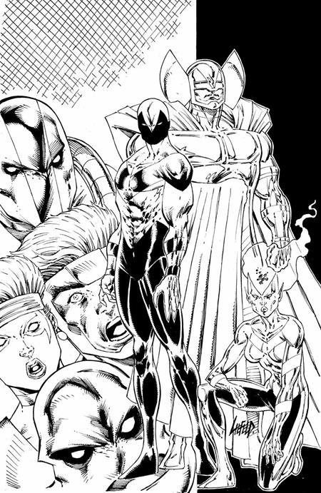 Youngblood #1 (2025) 2nd Print C 1:10 Rob Liefeld New Mutants 98 Homage B&W Virgin Variant (12/17/2025) Image - Golden Apple Comics