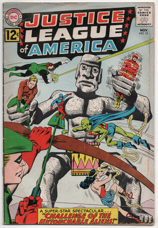 Justice League Of America 15 DC 1962 VG Flash Green Lantern Wonder Woman