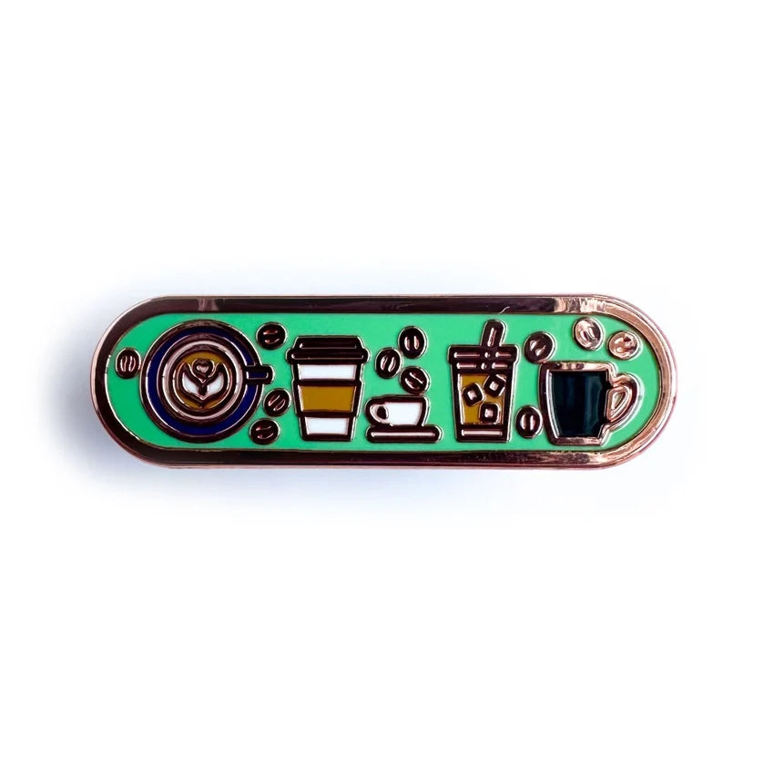 Pride Pals Personality Enamel Pin - Coffee
