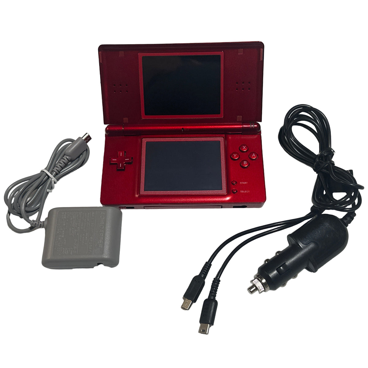 Red Crimson & Black Nintendo DS Lite (New Screens and Outer Case ...