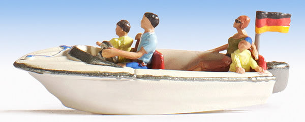 Noch 16820 HO Scale Motorboat with 4 Figures