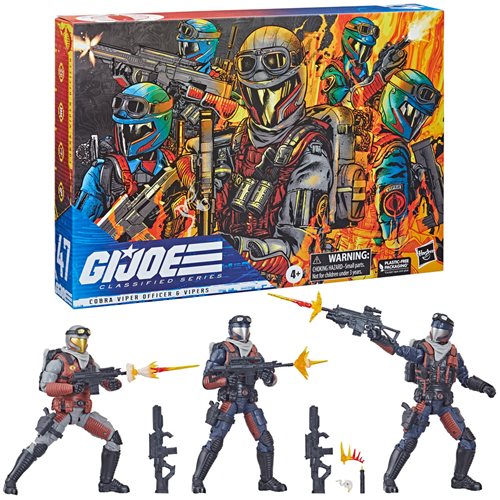 G.I. Joe Classified Series Vipers and Officer Troop Builder Pack 6-Inch Action Figures