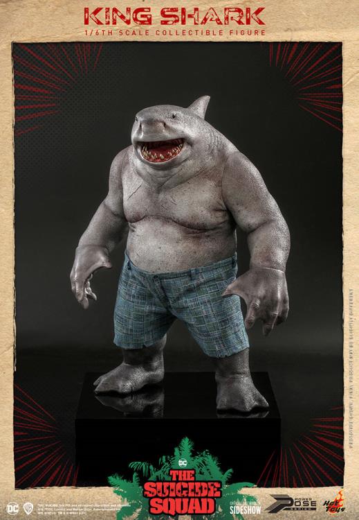 Suicide Squad King Shark Hot Toys 1:6 Action Figure DC Sideshow NIB