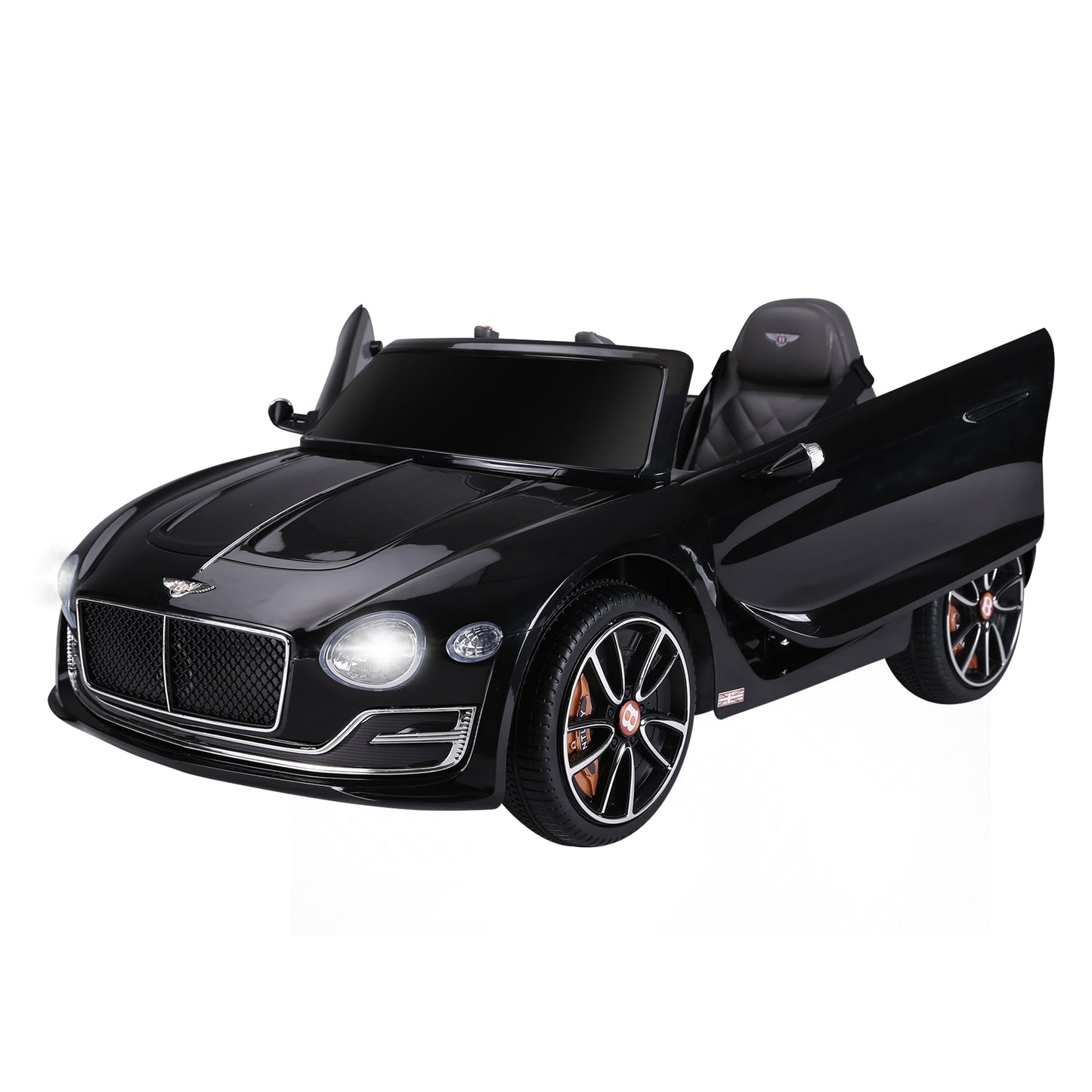 Licensed 12V Bentley Ride On Car for Kids with Parent Remote Control - Black