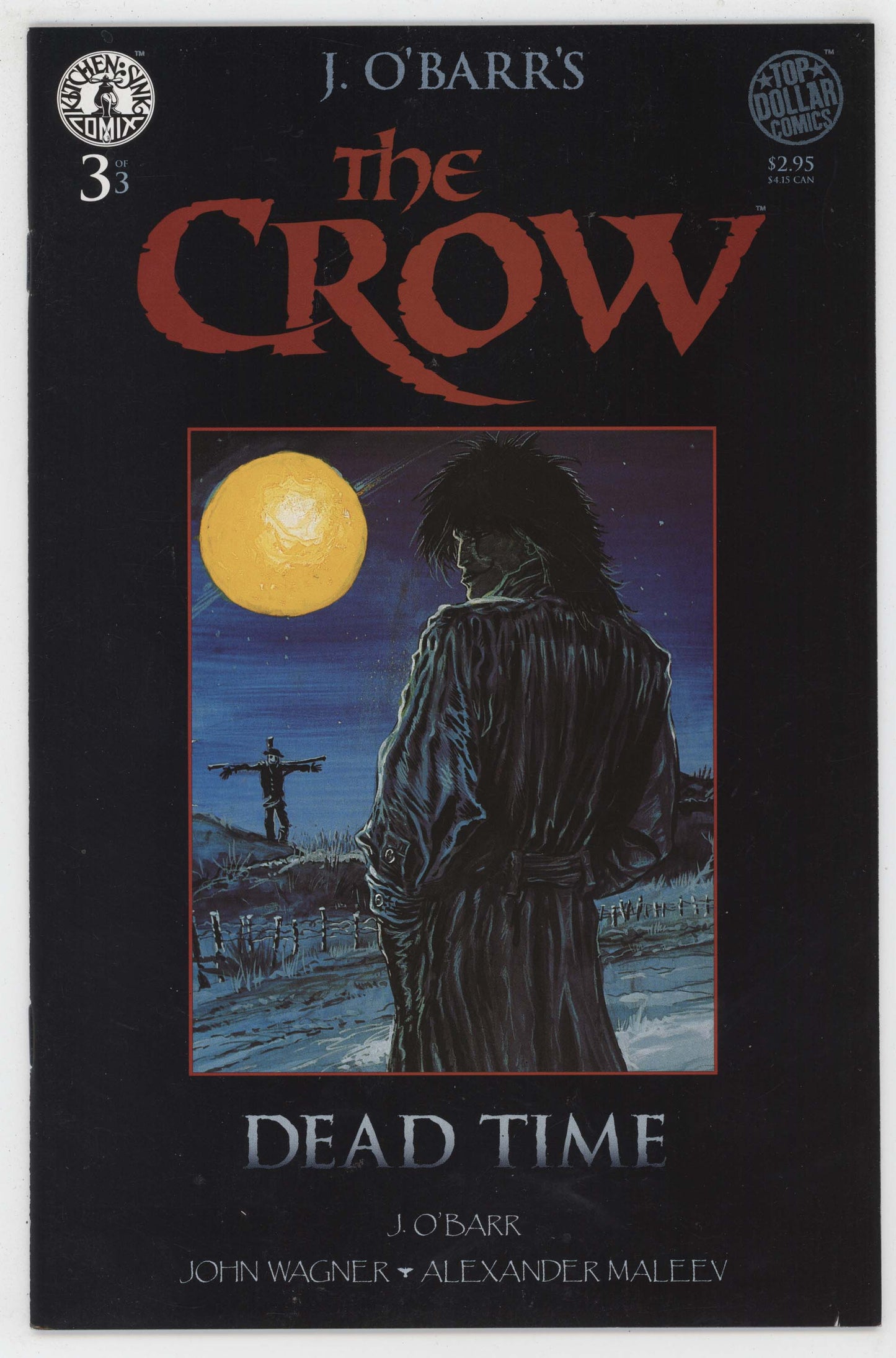 Crow Dead Time 3 Kitchen Sink 1996 VG James O'Barr Alex Maleev