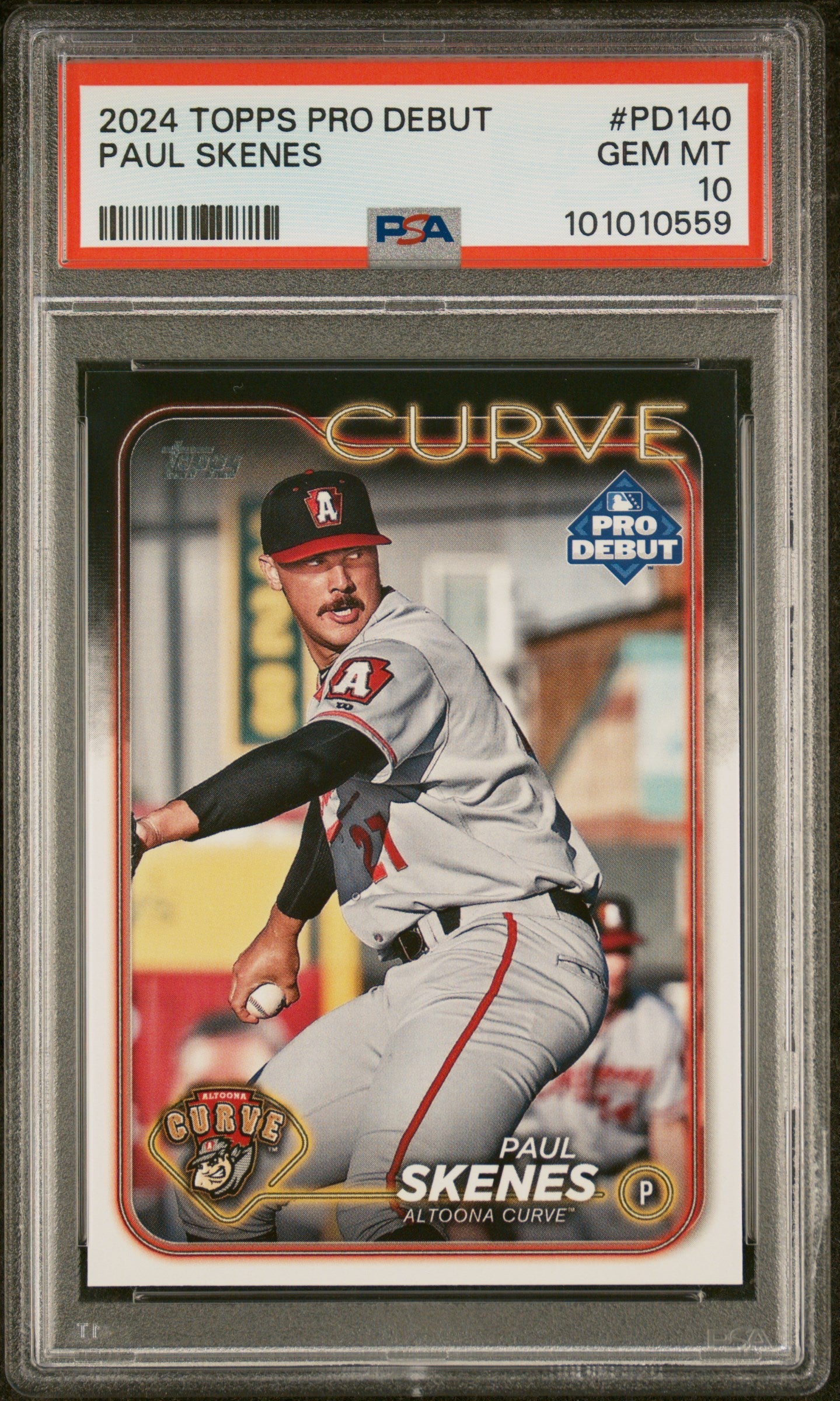 Graded 2024 Topps Pro Debut Paul Skenes #PD140 Rookie RC Baseball Card PSA 10 Gem Mint