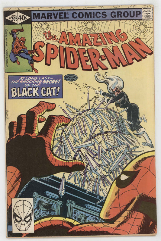 Amazing Spider-Man 205 Marvel 1980 FN 4th Black Cat Al Milgrom