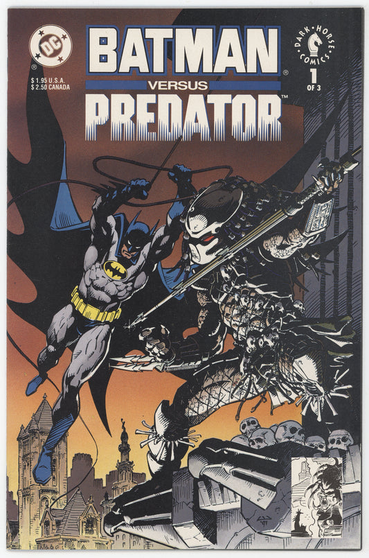 Batman Versus Predator 1 C DC Dark Horse 1991 NM Chris Warner Dave Gibbons VS
