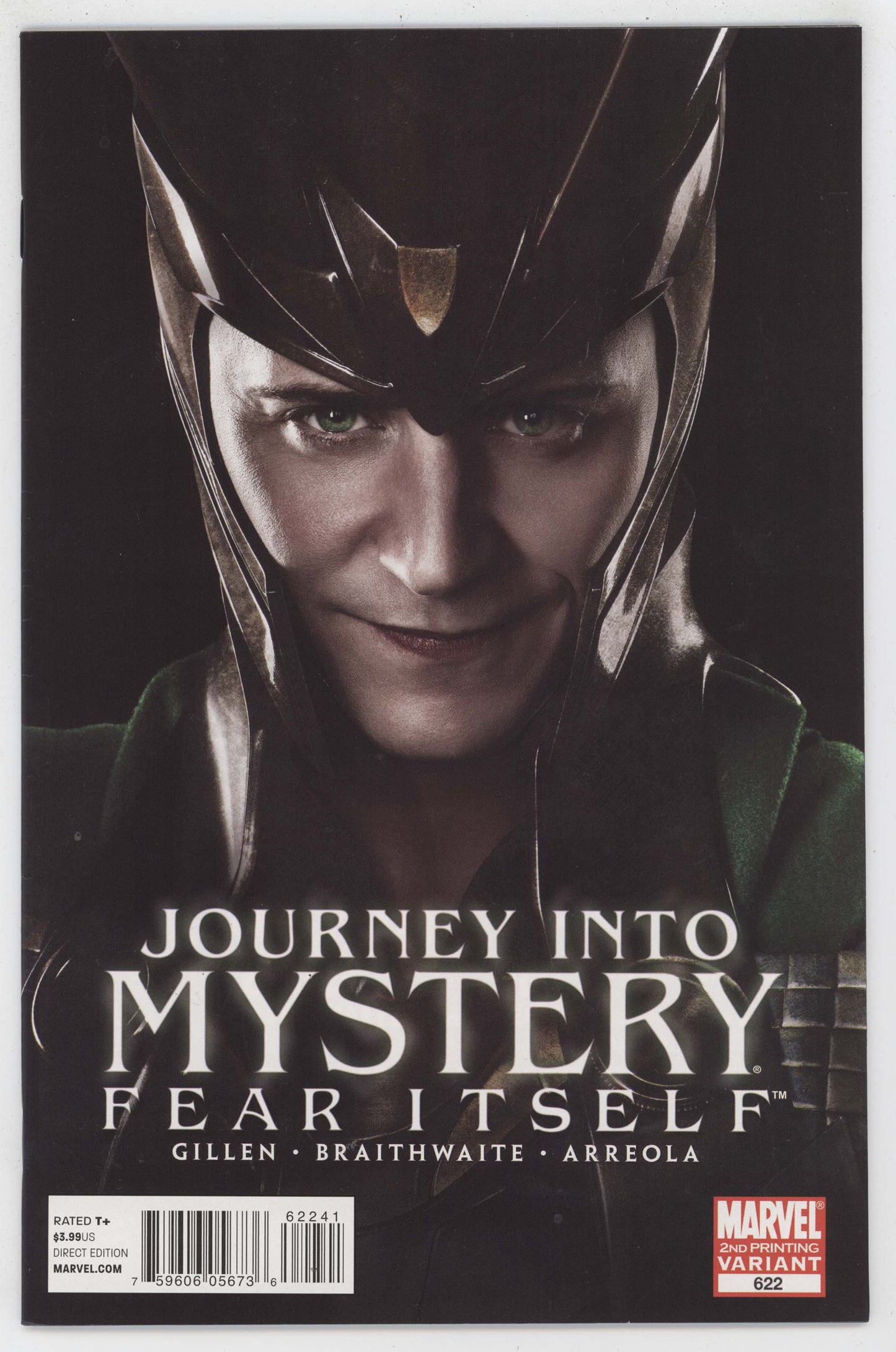 Journey Into Mystery 622 Marvel 2011 NM- 9.2 2nd Print Tom Hiddleston Photo
