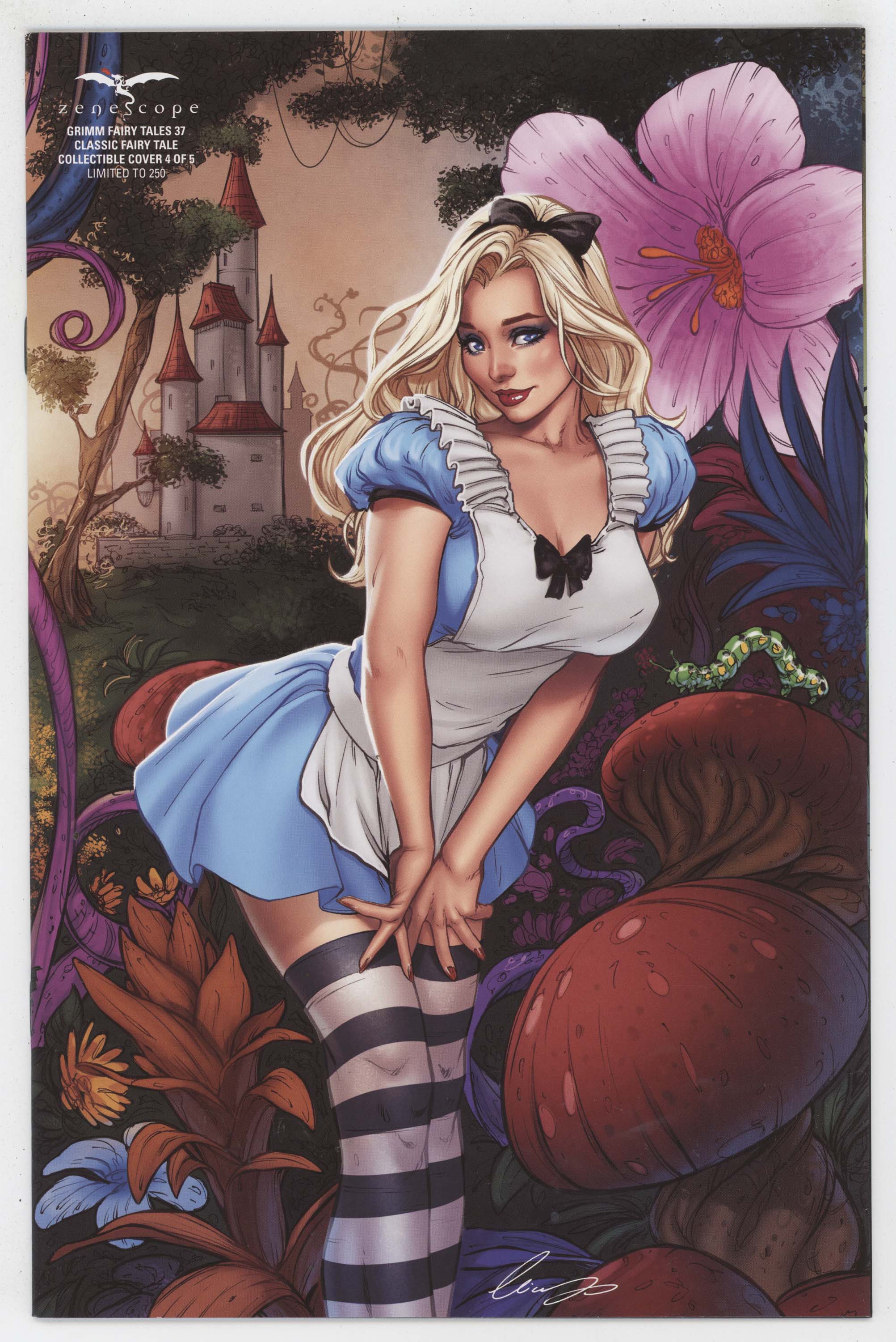 Grimm Fairy Tales 37 Zenescope 2020 NM Elias Chatzoudis Alice In Wonde