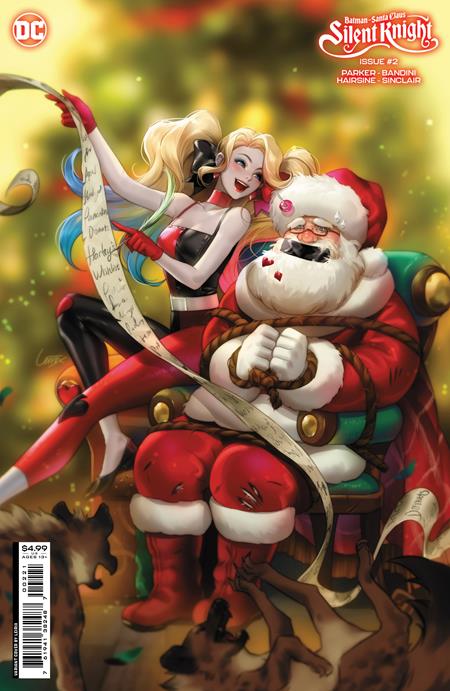 Batman Santa Claus Silent Knight #2 (Of 4) B Lesley Leirix Li Harley Quinn GGA Variant (12/12/2023) Dc