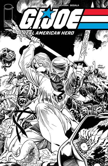 Gi Joe A Real American Hero #312 B Andy Kubert B&W Variant (12/26/2024) Image