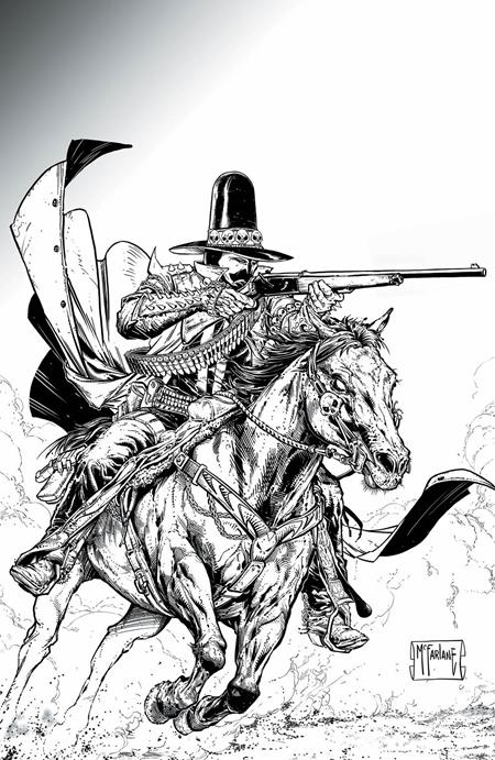 Deadly Tales Of The Gunslinger Spawn #1 D 1:50 Todd McFarlane B&W Virgin Variant (12/18/2024) Image