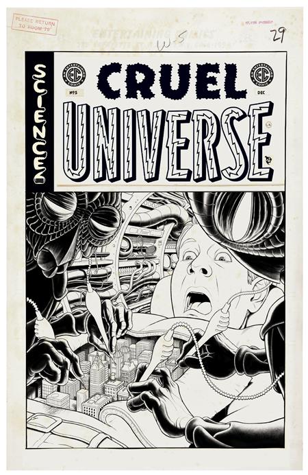 Ec Cruel Universe #5 (Of 5) D 1:20 Malachi Ward B&W Artist Edition Variant (12/04/2024) Oni