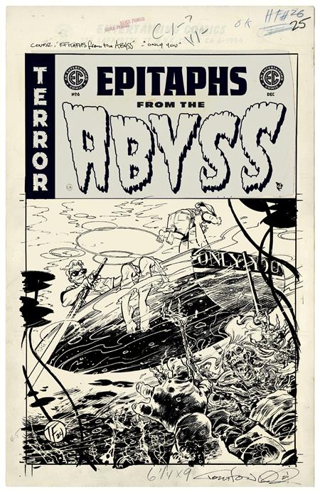 Ec Epitaphs From The Abyss #6 (Of 12) D 1:20 Tom Fowler B&W Artist Edition Variant (12/18/2024) Oni