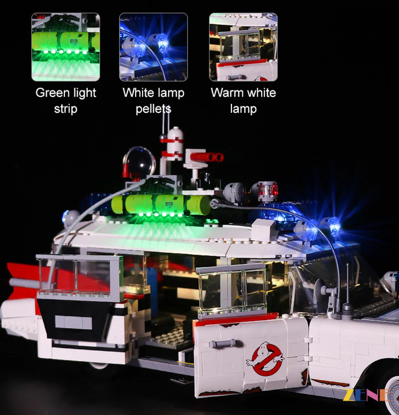 Light Kit for LEGO Ghost Busters ECTO-1 #10274 (Ver. 2 Halloween)