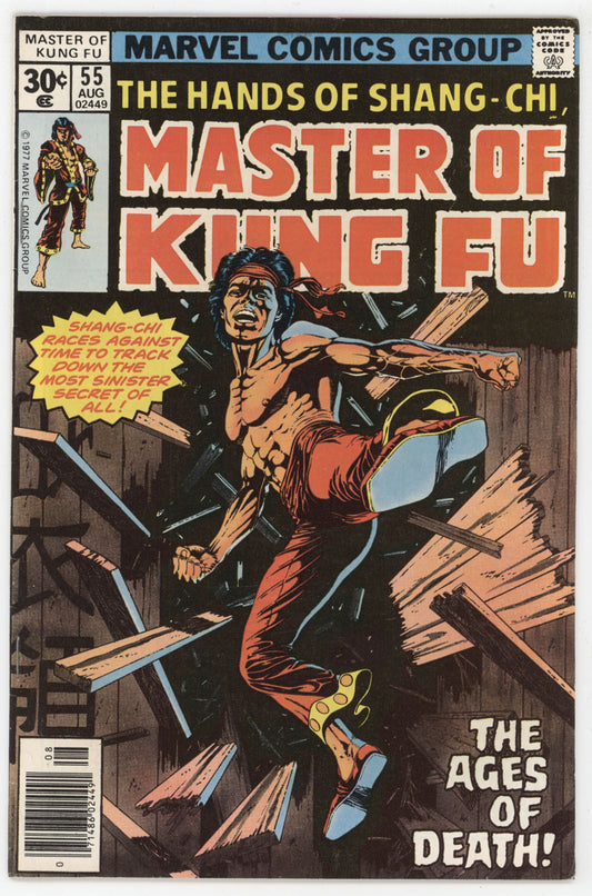 Master Of Kung Fu 55 Marvel 1977 VF Shang-Chi Mike Zeck Doug Moench