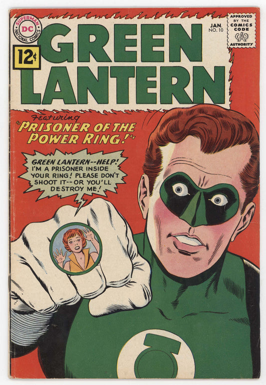 Green Lantern 10 DC 1962 FN Gil Kane Pieface