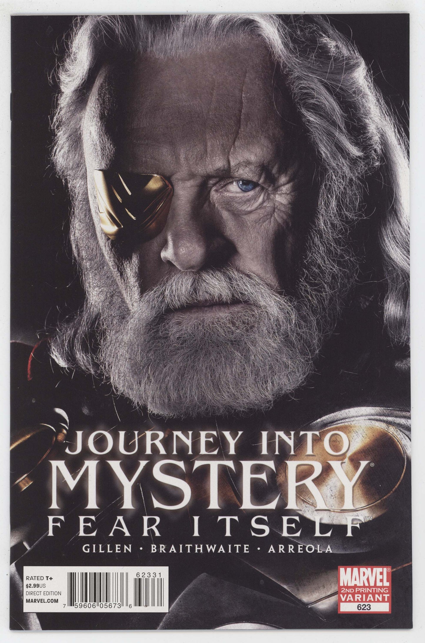 Journey Into Mystery 623 Marvel 2011 NM- 9.2 2nd Print Anthony Hopkins Photo