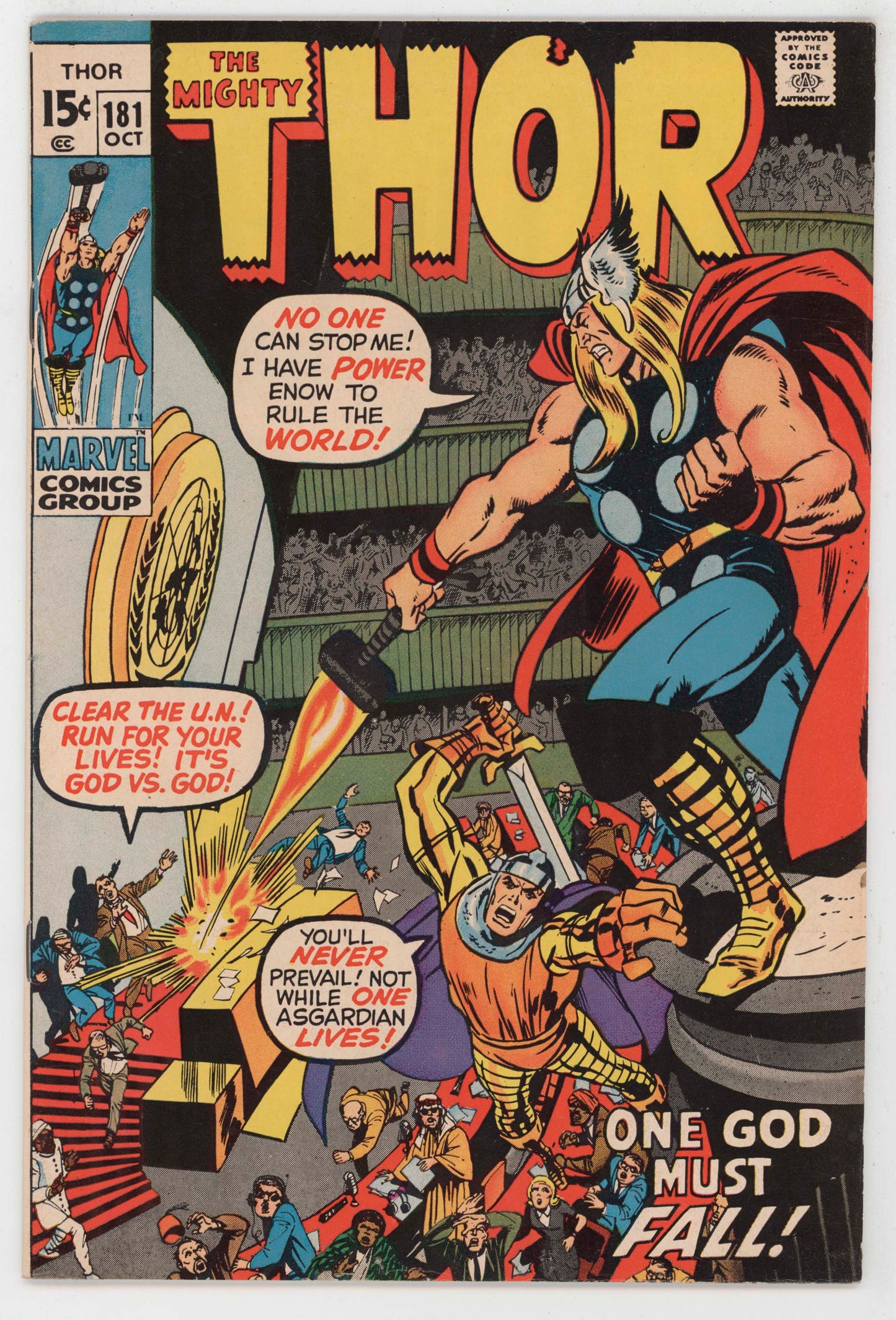 Mighty Thor 181 Marvel 1970 VF Stan Lee Neal Adams Loki Mephisto Sif