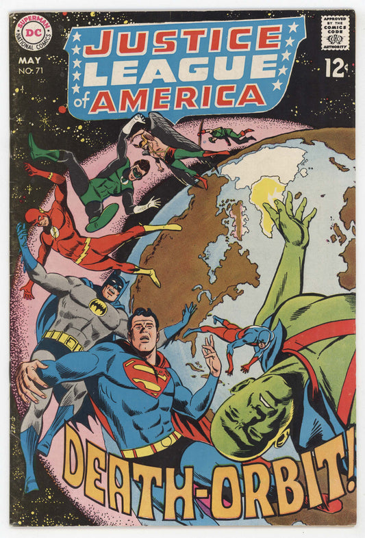 Justice League Of America 71 DC 1969 FN VF Batman Superman Flash Green Lantern