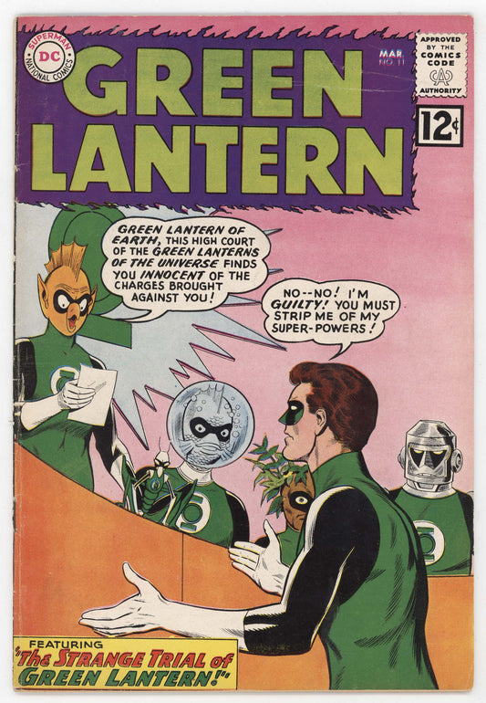 Green Lantern 11 DC 1962 FN Gil Kane 1st Stel Medphyll Sinestro