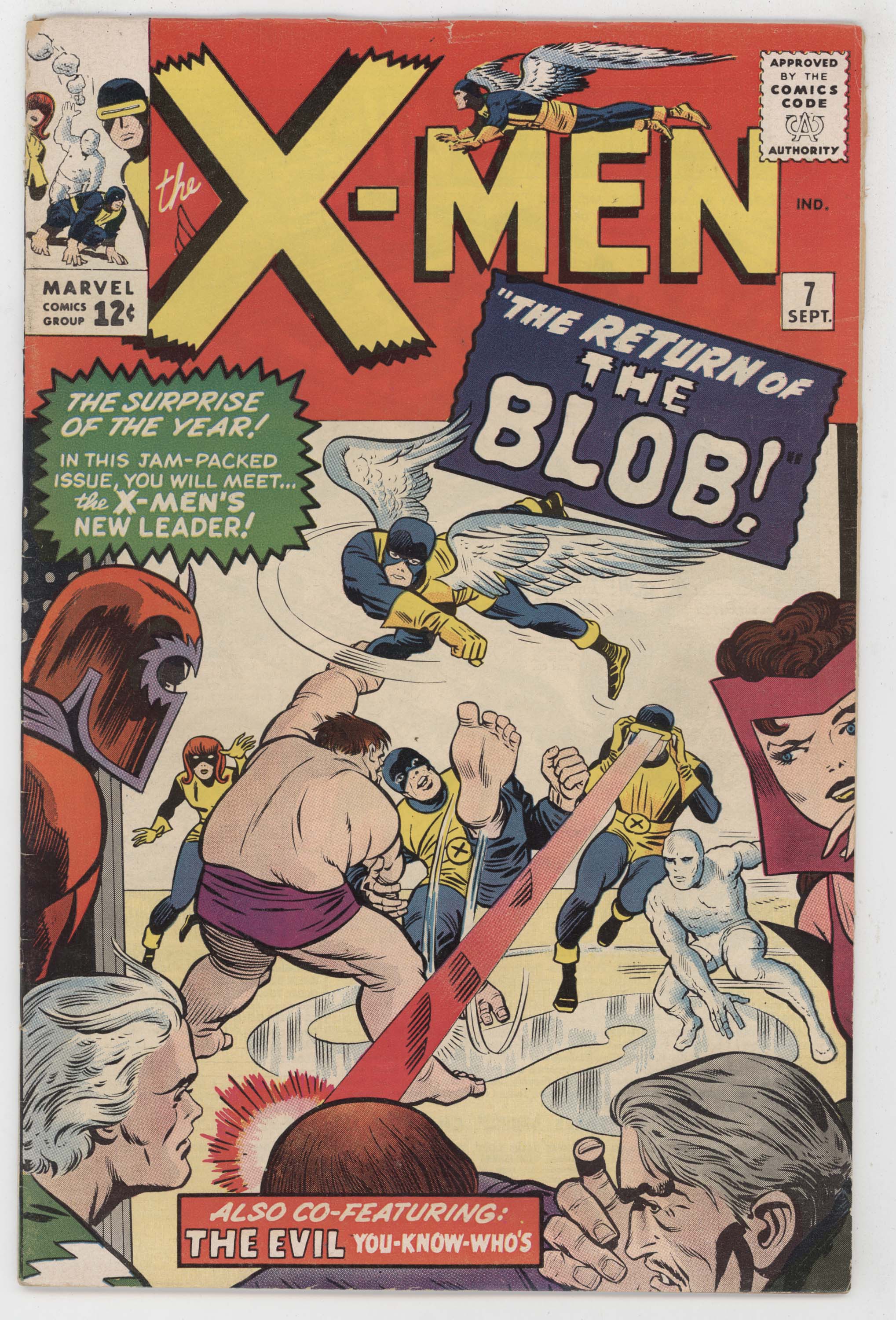 アメコミ Xmen #7 マーベル　1964年 スパイダーマン　Disney Uncanny X-Men 7 Marvel 1964 FN Scarlet Witch Magneto 1st Cerebro