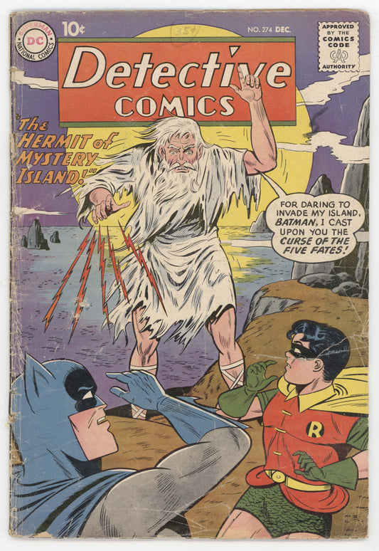 Batman Detective Comics 274 DC 1959 GD Sheldon Moldoff Robin Martian Manhunter