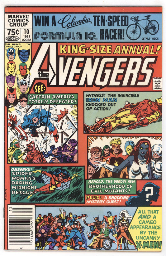 Avengers Annual 10 Marvel 1981 VF 1st Rogue Madelyne Pryor Mystique