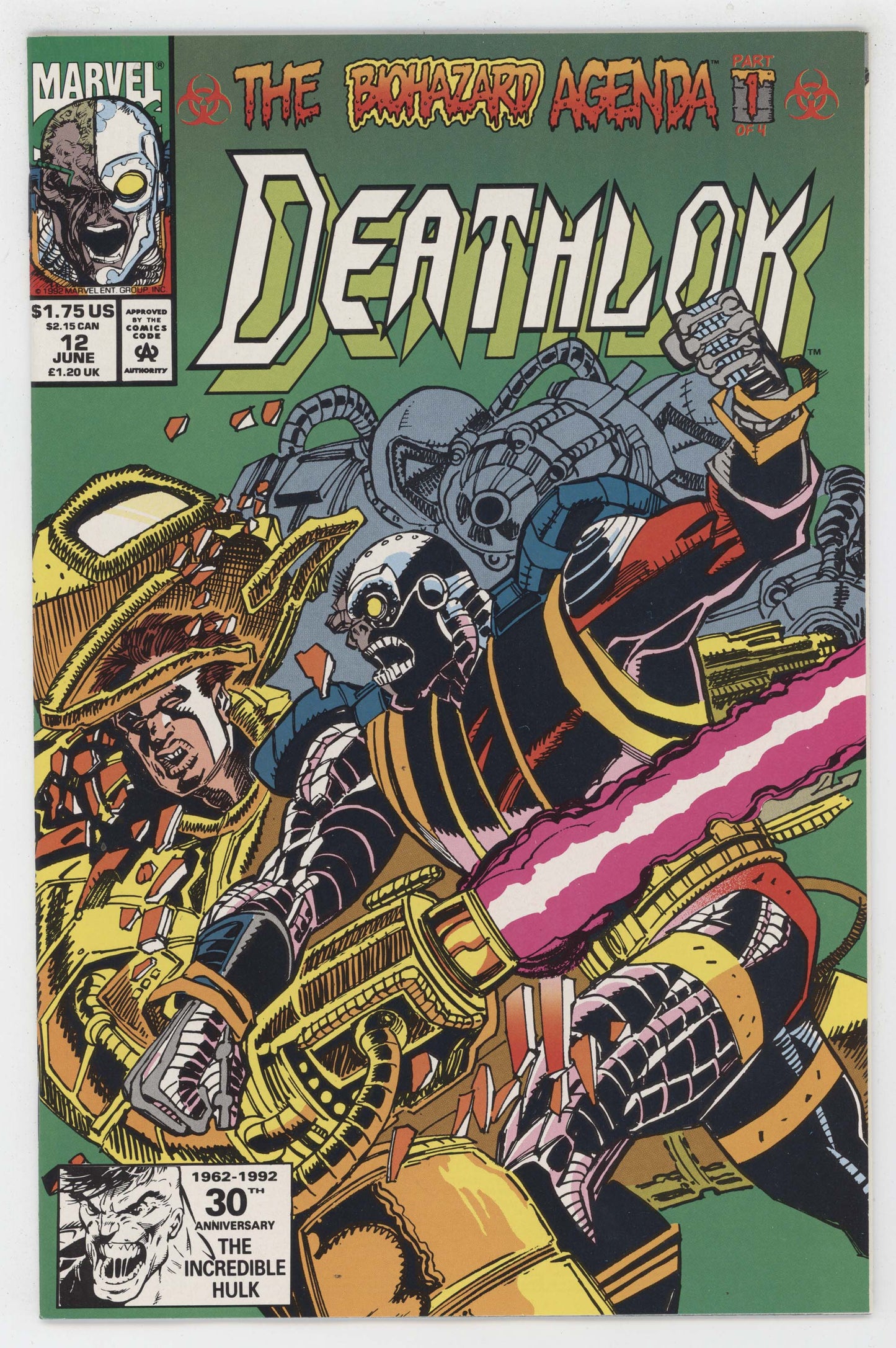 Deathlok 12 Marvel 1992 NM Denys Cowan