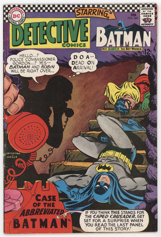 Batman Detective Comics 360 DC 1967 VG Carmine Infantino Robin Elongated Man
