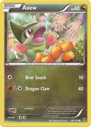 Axew 108/162 - XY  BREAKthrough Reverse Holofoil