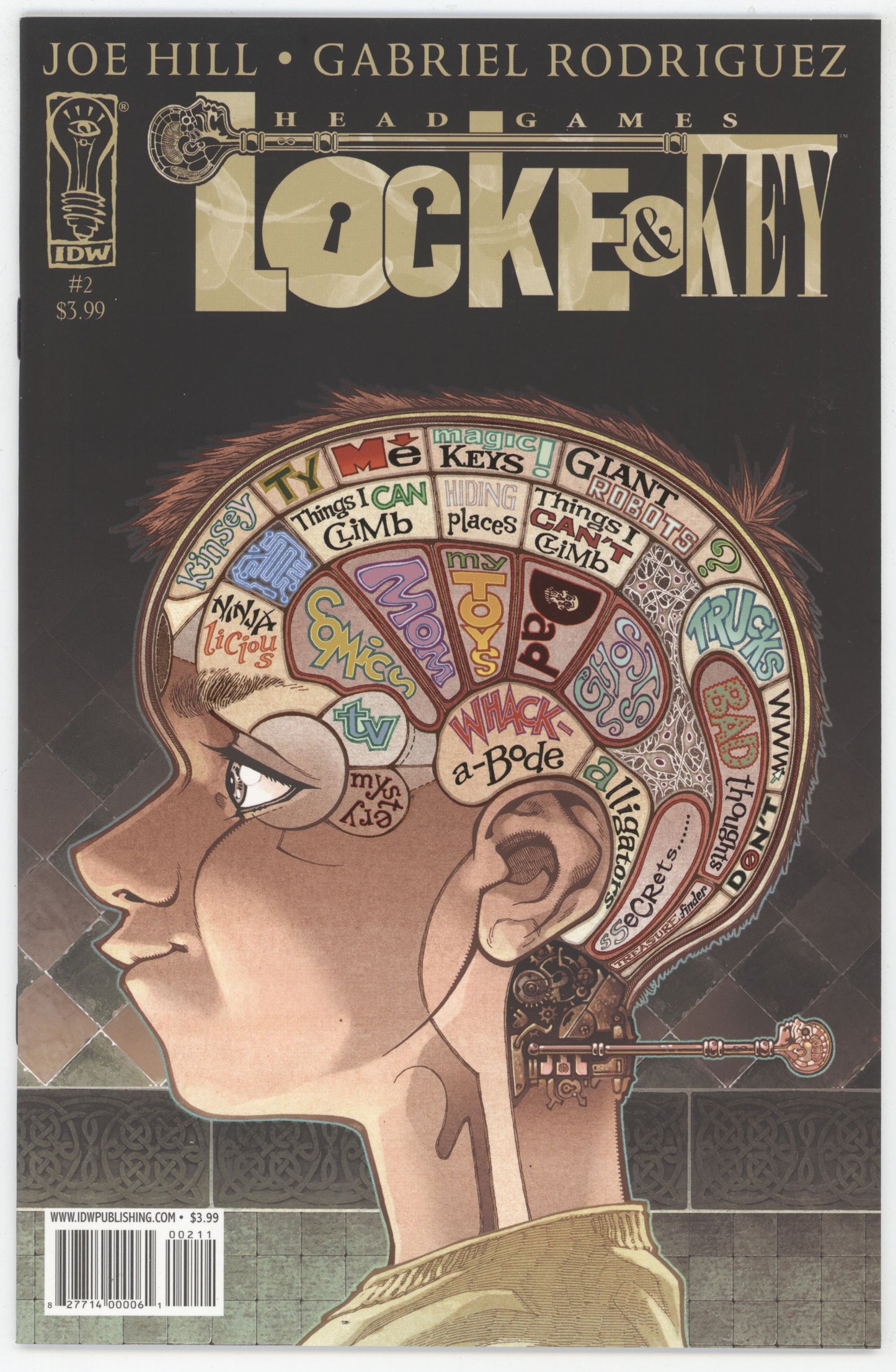 Locke And Key Head Games 2 A IDW 2009 NM Gabriel Rodriguez Joe Hill